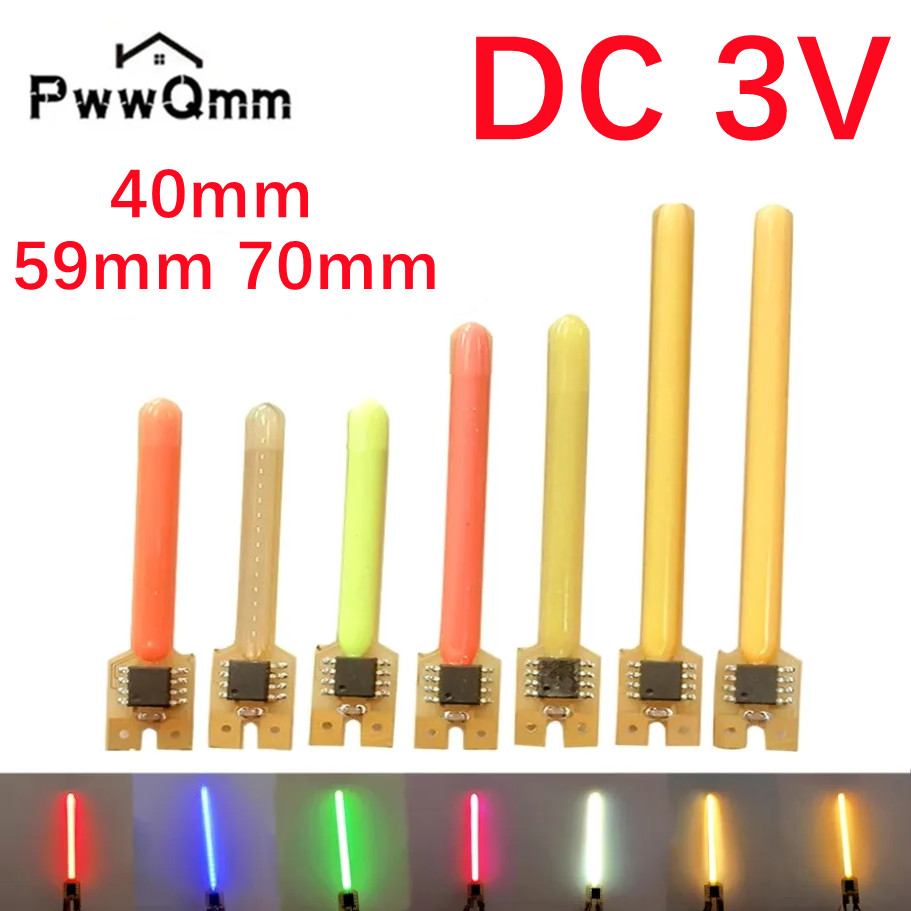 Lampe LED multicolore en forme de pluie de météores, DC3V, eau courante, Diodes à Filament COB 2200K, bleu, rouge, vert, rose, pièces de lumière à incandescence