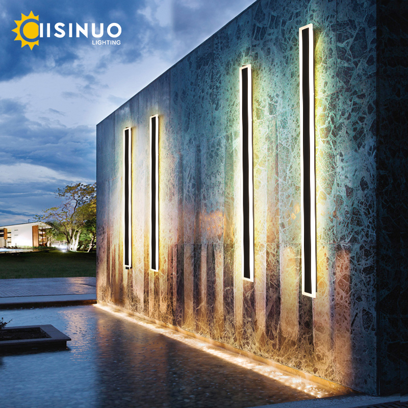 Iluminação ao ar livre à prova dwaterproof água alta lâmpada de parede led ip65 alumínio regulável luz jardim varanda arandela luz 110v 220v arandela luminária