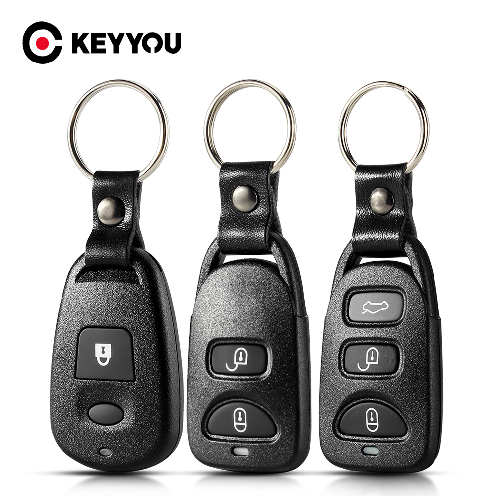 Keyyou remote auto schlüssel shell 1/2/3/4 taste für hyundai kia carens tucson elantra santa fe carens sonata 2006 2007 2008 2009 2010