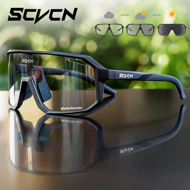 SCVCN новые фотохромные велосипедные очки для езды на мотоцикле и велосипеде, спортивные солнцезащитные очки для езды на велосипеде, мужские и женские очки для пешего туризма UV400