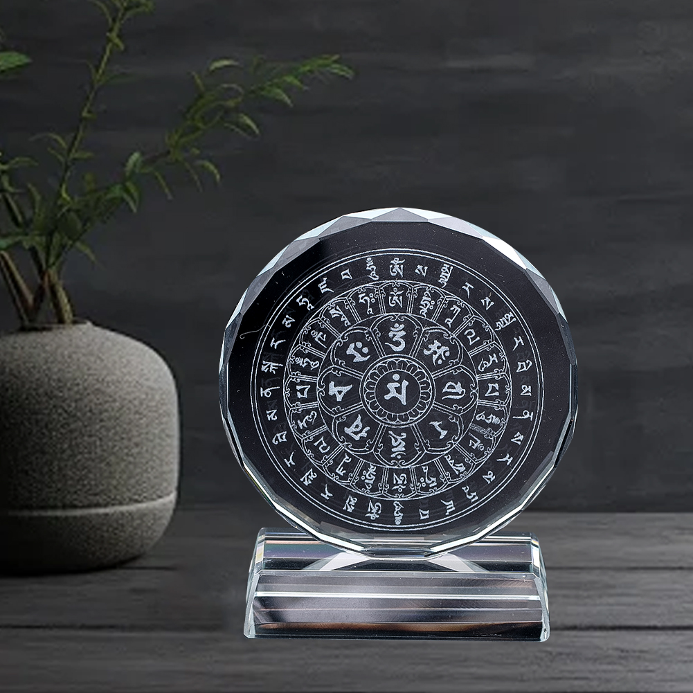Crystal Astrolabe Constellation Ornament 3D Healing Creative Transparent Glass Crafts Home Office Desk Decoration