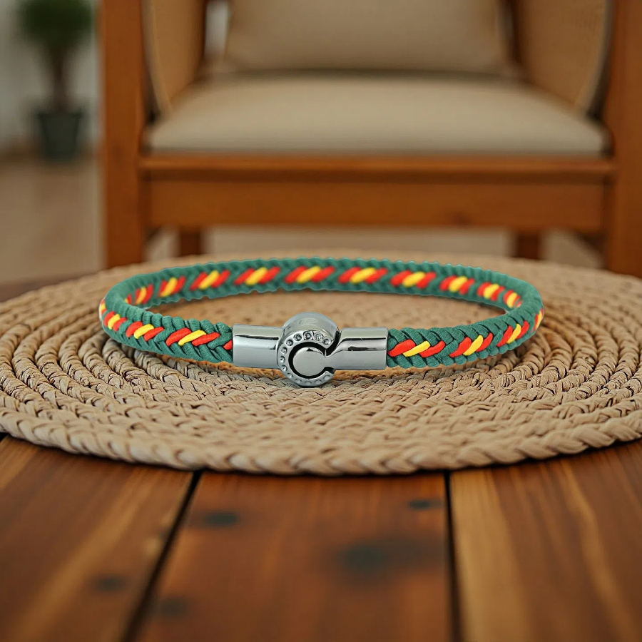 Pulsera de cuerda étnica única Unisex hecha a mano trenzada hilo de la suerte distancia atraer pareja brazalete accesorios de ocio Pulseria