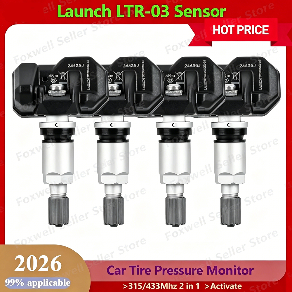 Launch RF Sensor X431 LTR-03 RF05 315/433MHZ 2in1 Car Tpms Tire Pressure Sensor Repair Program with LAUNCH CRT5011E I-TPMS Tool