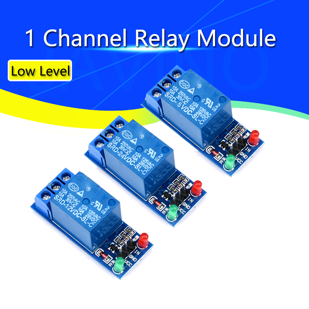 Javino 1-10Pcs 5V 12V 24V wyzwalacz niskiego poziomu 1 kanałowy moduł przekaźnika płytka interfejsu tarcza dla PIC AVR DSP ARM MCU Arduino