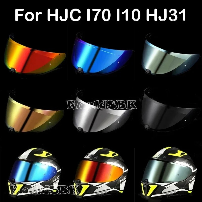 Casque visière pour HJC i70 i10 HJ-31 Hurcyle casque pare-soleil lentille lunettes Cascos Moto Visera puzzles etes accessoires pièces vélo