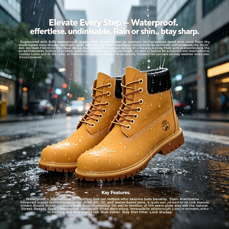 Herren High-Top-Stiefel Premium Damen Lederschuhe Modische Outdoor-Schnürstiefel Rutschfeste Knöchelstiefel Wasserdichte Rutschfeste Wanderschuhe