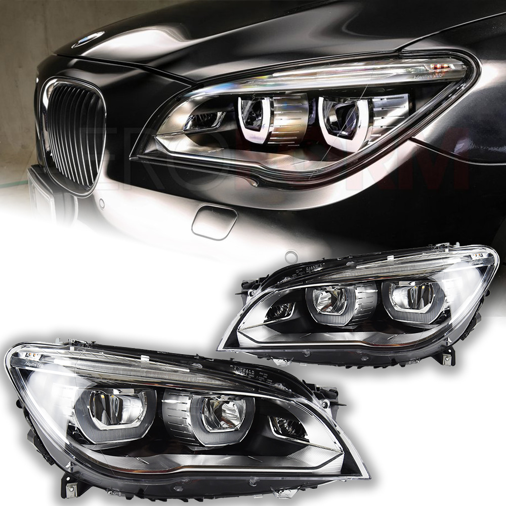 ไฟแต่งรถยนต์ AKD สำหรับ BMW ซีรีส์ 7 รุ่น F01 F02 ปี 2008-2015 740i 730i 735i ไฟหน้า LED โปรเจคเตอร์เลนส์ DRL อุปกรณ์ตกแต่งรถยนต์