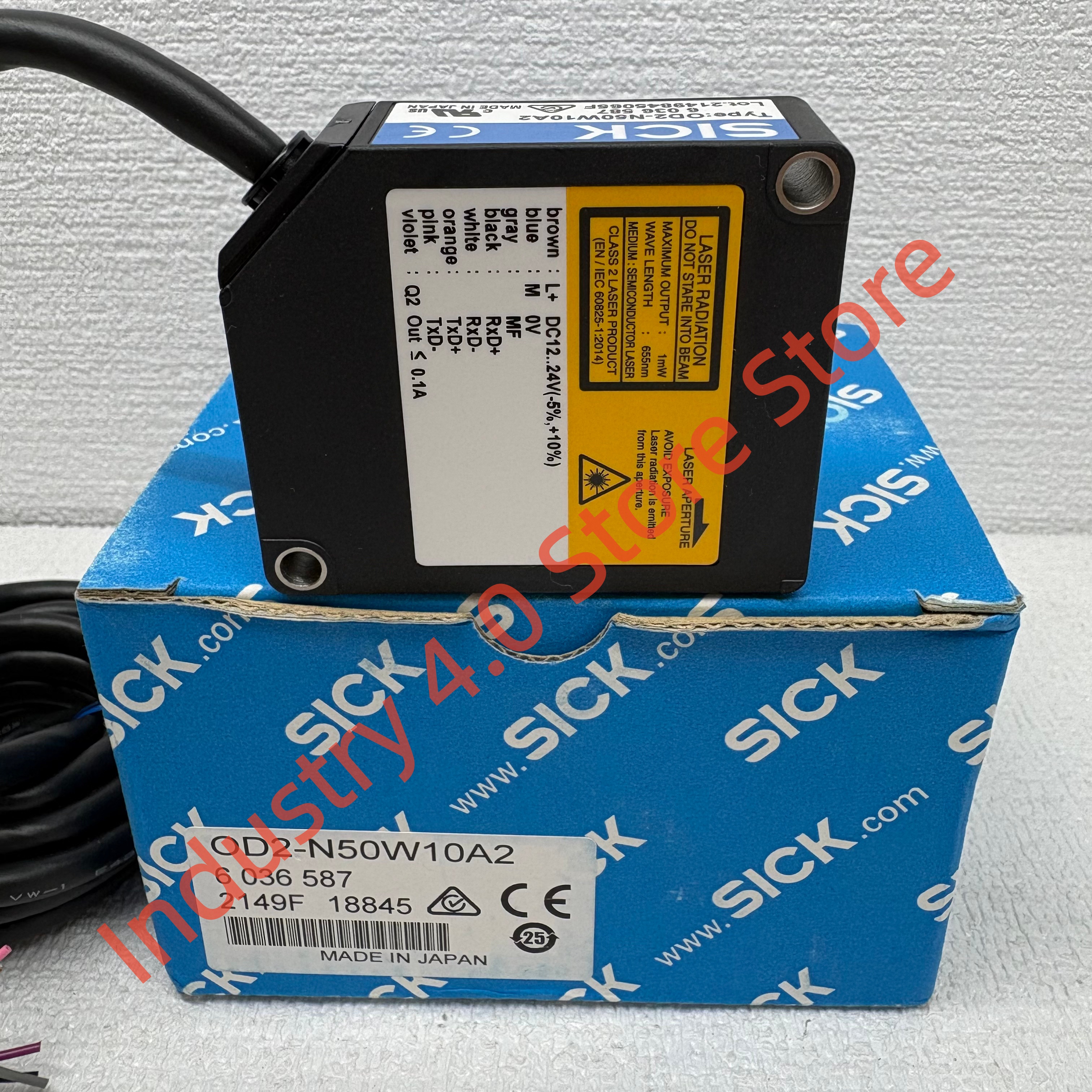 OD2-N50W10A2   new in box   sensor   6036587 laser distance measuring