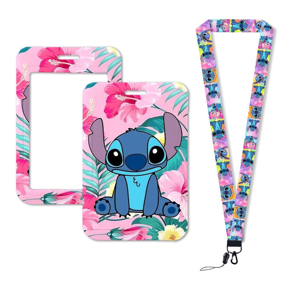 Cartoon Disney Stitch Lilo Student Karten hülle kreative kreative Bus U-Bahn Zugang Karte Lagerung Schutzhülle