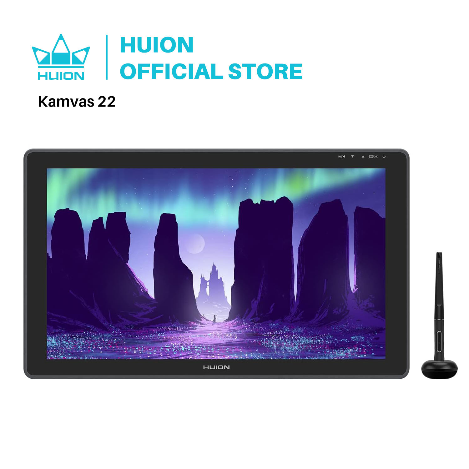 Huion kamvas 22 caneta gráfica tablet monitor caneta display 21.5 Polegada tela anti-reflexo 120% s rgb windows mac e dispositivo android