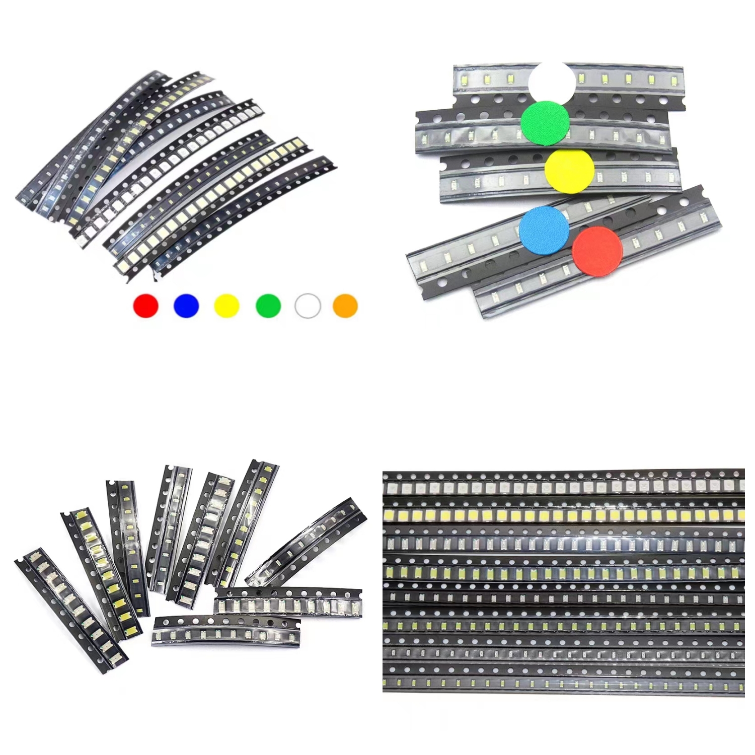 0603 0805 1206 3528 5050 5730 SMD LED Red Yellow Green White Blue Orange light emitting diode 100pcs/lot