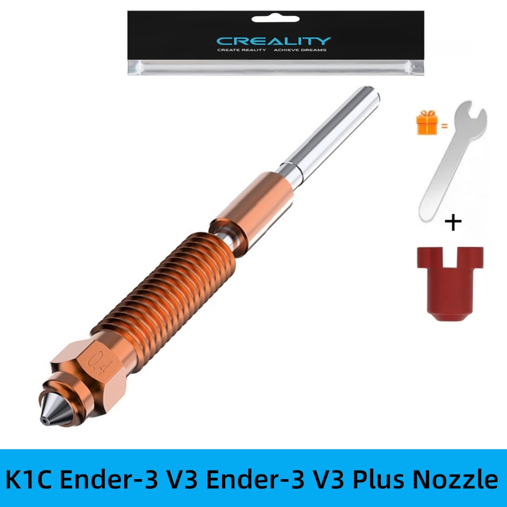     Dysza Creality Quick-Swap do K1 Max K1C Ender-3 V3/Ender 3 V3 Plus/K2 SE, dysza ze stali hartowanej, ulepszona do szybkiego drukowania.