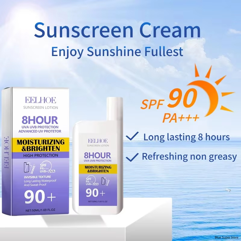 Sunscreen Cream Spf 90+ UV Protective Sunburn Repairing Cream Sun Block Isolation Lotion Moisturizing Oil-Control Face Body Care