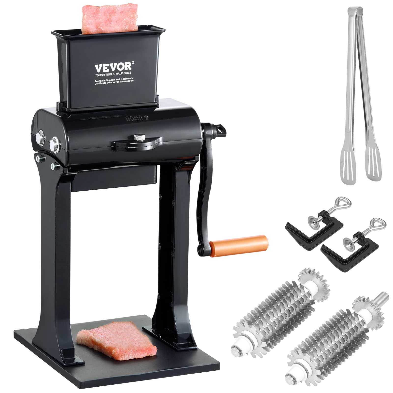 SucceBuy attendrisseur de viande Commercial robuste en acier inoxydable attendrisseur de viande Machine rapide et facile opération manuelle cuisine