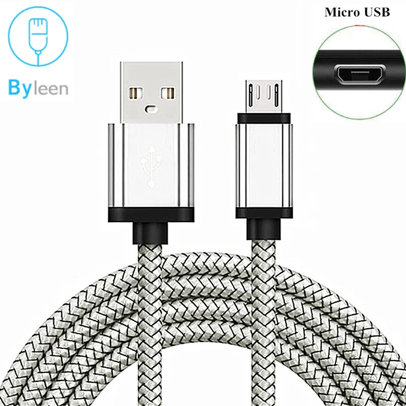 2m Long Micro USB Cable charger Data Sync Cord for Xiaomi redmi 6 5 S2 6A 5A 4A 4X a2 lite note 6 pro 5 plus charger wire cabel