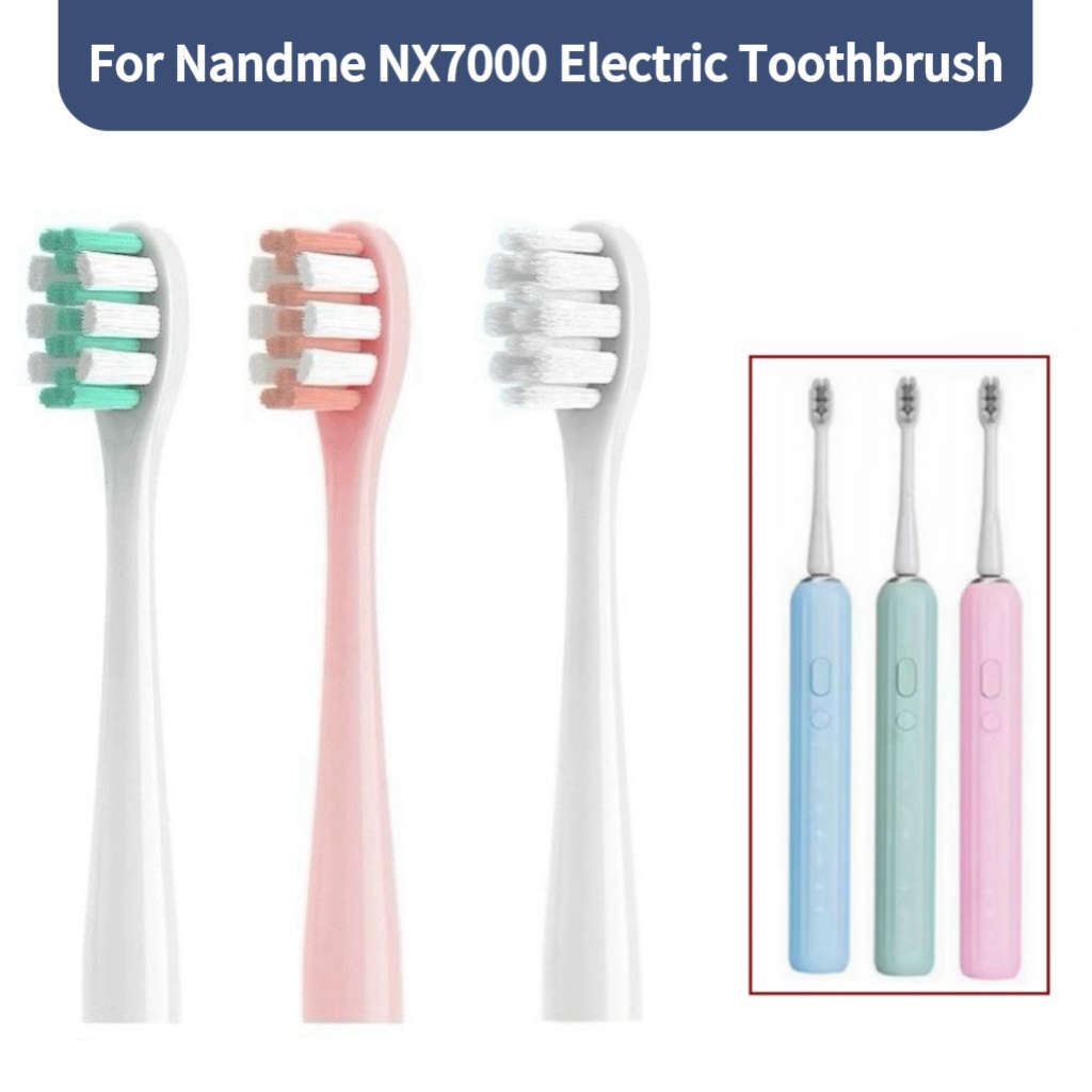 Сменная насадка для зубной щетки для Nandme NX7000, электрическая зубная щетка Sonic, мягкая насадка для зубной щетки DuPont с щетиной, 4/8/16 шт.