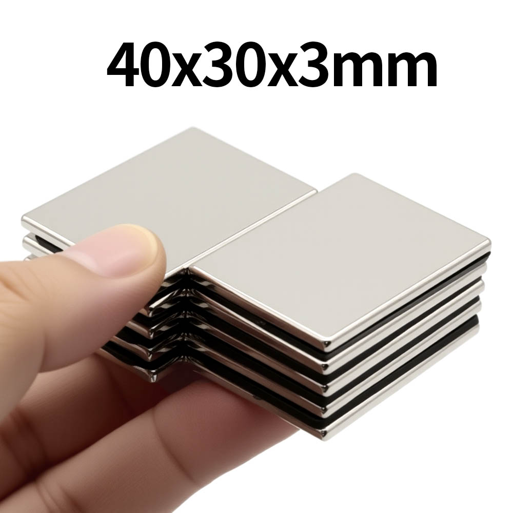 40x30x3mm Super Strong Neodymium Magnet N35 NdfeB Permanent Magnetic imanes Block Powerful Magnets Refrigerator