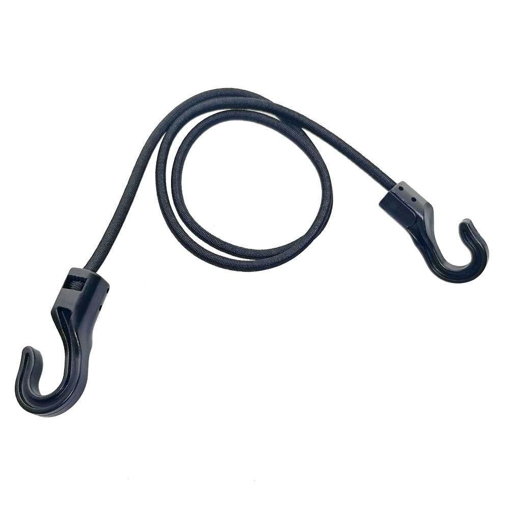 Corda elástica resistente para choque, gancho de plástico elástico para bagagem de carro, barraca, caiaque, barco, canoa, bicicletas, gravata de corda