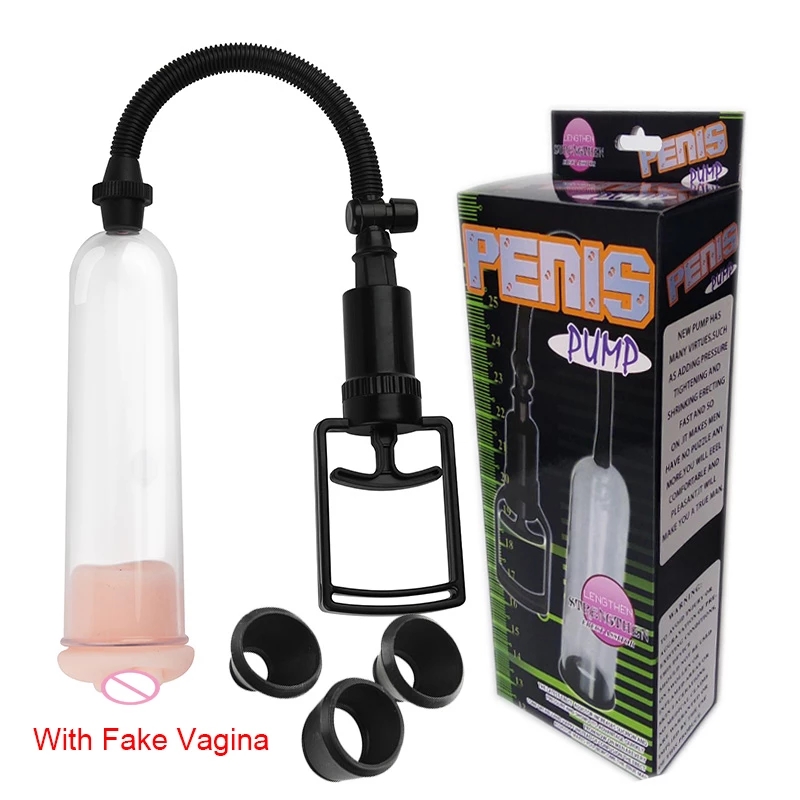 Masculino pênis bomba manual pênis ampliador realce ereção sextoys para homem bomba de vácuo grande pau trainer masculino masturbador duradouro