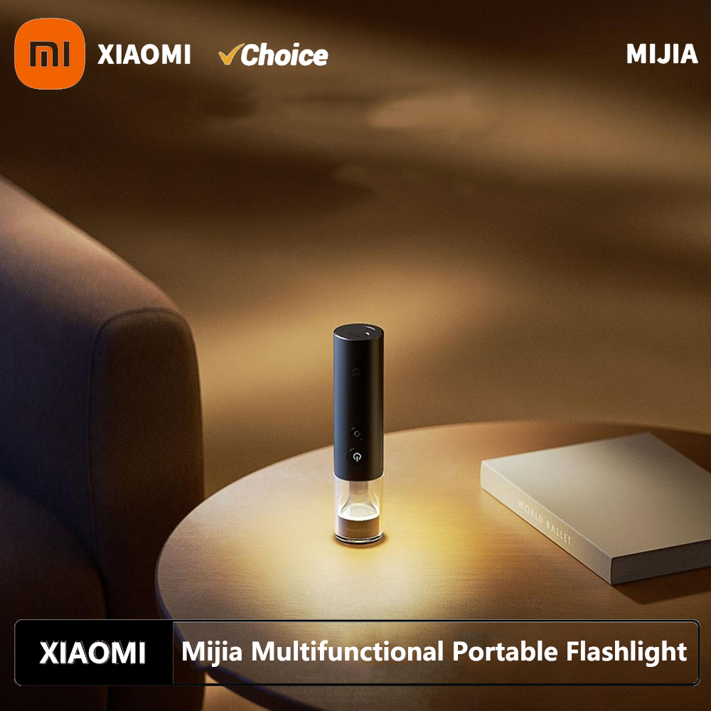 Xiaomi-Mijia-多機能LED懐中電灯,超高輝度ズーム懐中電灯,ウィンドウブレーカー,安全ベルトカッター,車の非常灯