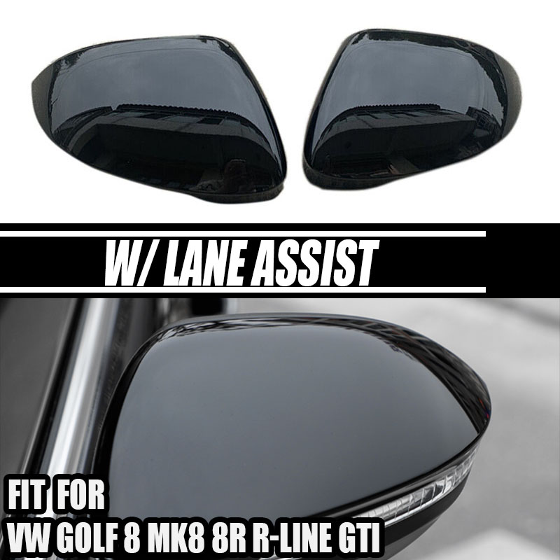 Fit For VW Volkswagen Golf 8 MK8 R GTI RLine W  2020-2022/Lane Assist Rearview Covers Side Wing Rear View Mirror Cover Case Cap