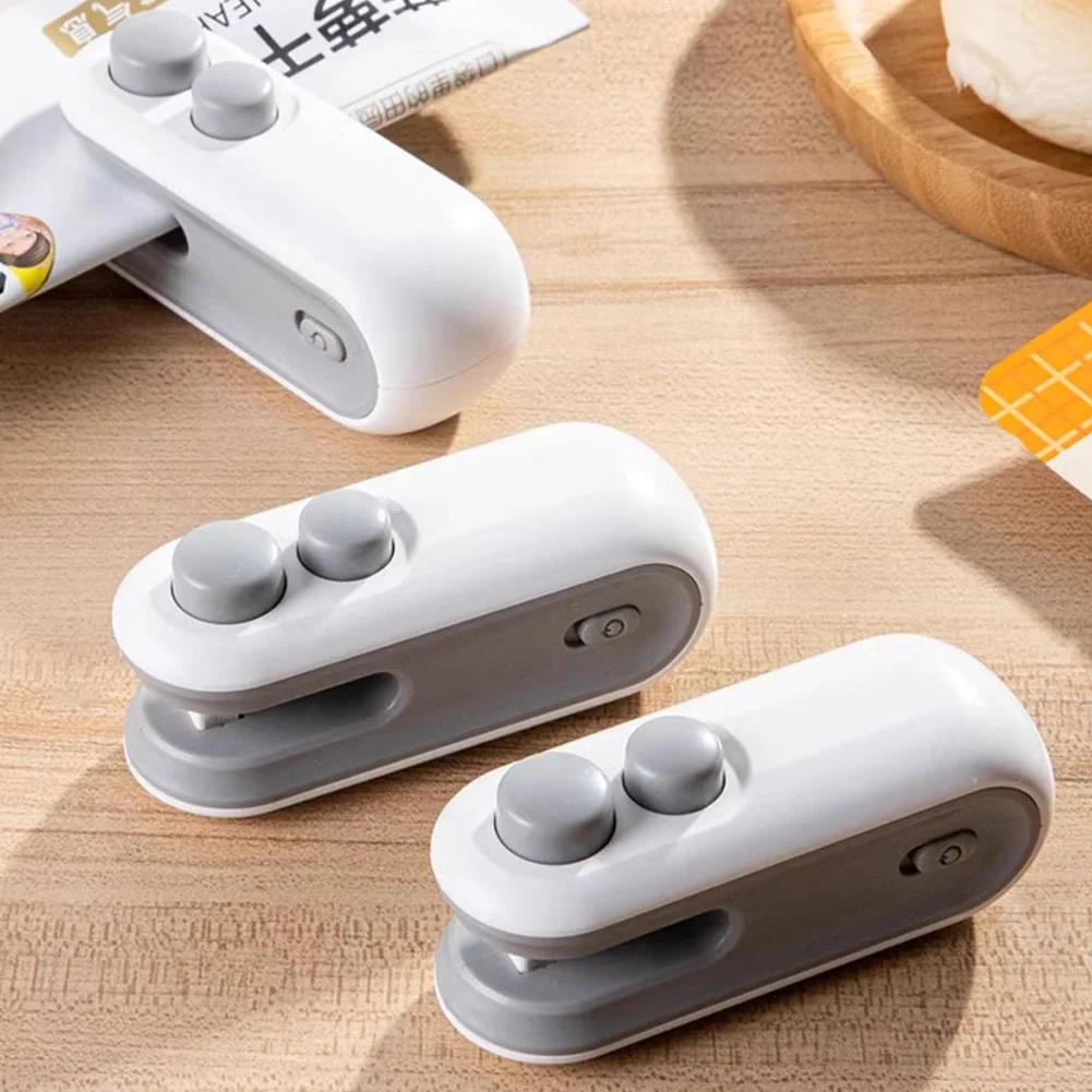 Cortador sellador 2 en 1, máquina reselladora portátil multifuncional, máquina de sellado de bolsas de mano para almacenamiento de alimentos, aperitivos y frescura