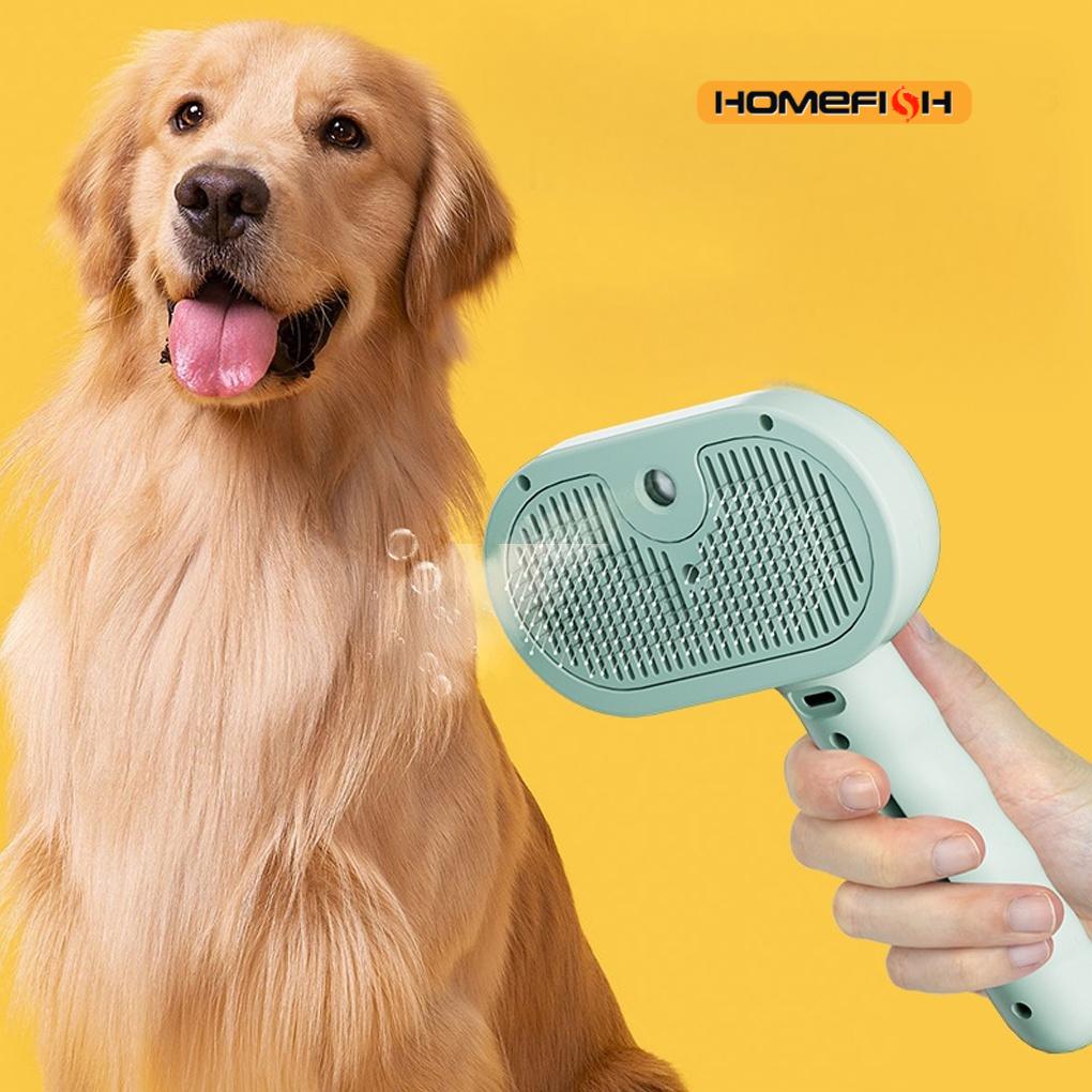 スチームスプレー犬用グルーミングブラシ 独自のスチームブラシ 犬用高級グルーミングブラシ 犬用スチームブラシ