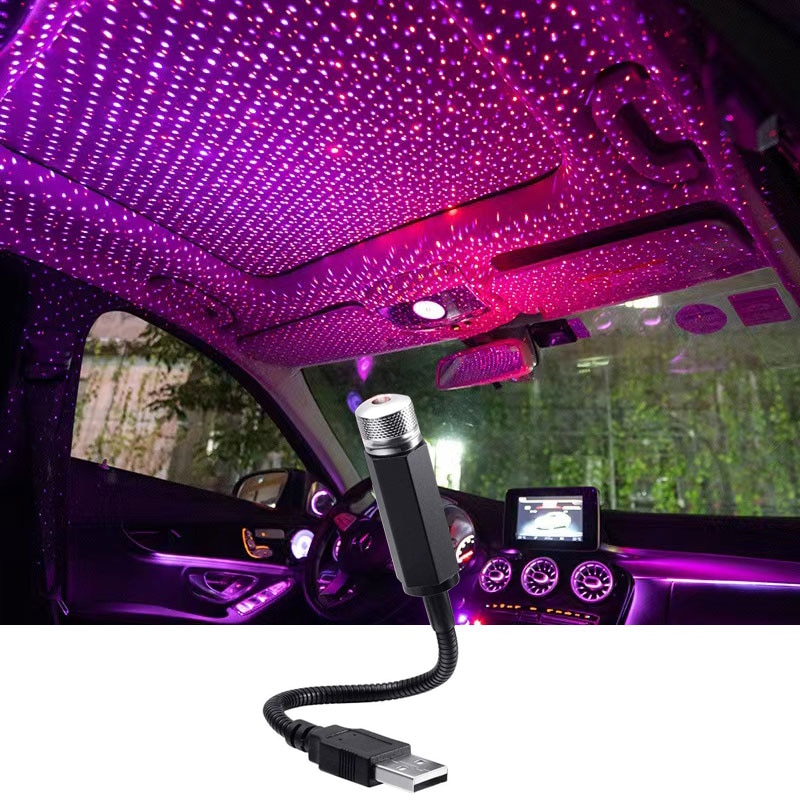 LED 星空ランプ車のレーザースタールーフライト 5V USB 電源ギャラクシースター雰囲気ライトプロジェクターランプ部屋の天井の装飾