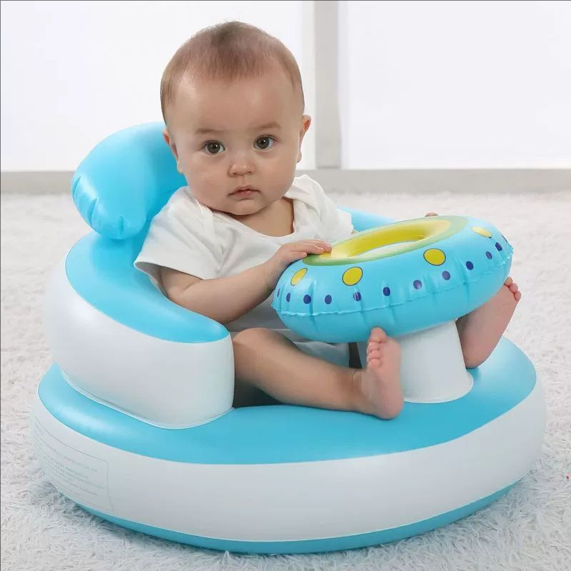 Assento inflável para bebês de 3 a 36 meses, assento para bebês, sofás para bebês, suporte para sentar, cadeira para comer, assento de banho