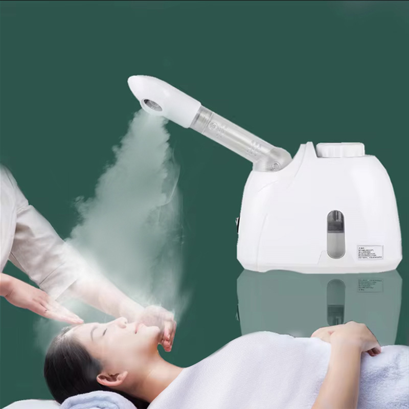 โอโซน Steamer Warm Mist Humidifier สําหรับใบหน้าทําความสะอาดลึก Vaporizer Sprayer Salon Home Spa Skin Care Whitening
