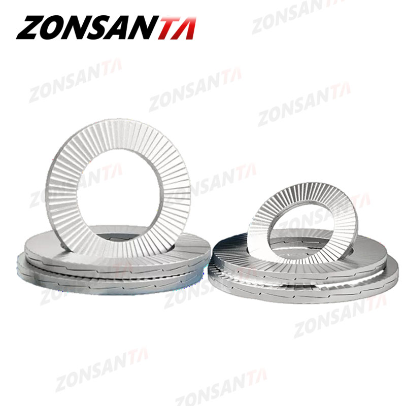 M3 M4 M5 M6 M8 M10 M12 M14 M16 ~ M22 Dacromet en acier inoxydable à double pont rondelle autobloquante serrure à cale joint ample résistant aux chocs.