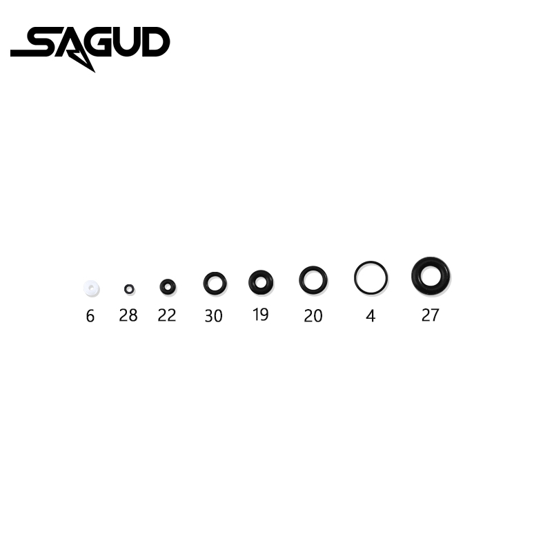 Уплотнительные кольца SAGUD, 5 шт./компл., аксессуары для аэрографа для SD-130 SD-131, пистолет-распылитель, насадка для аэрографа, резервные детали, инструмент для ремонта