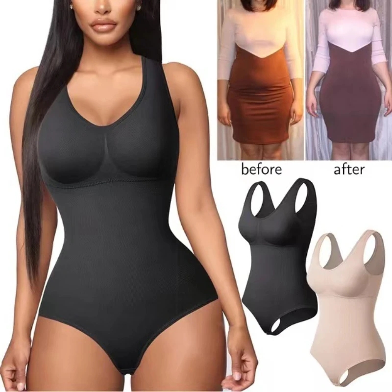Tamanho grande uma peça corpo shapewear bodysuit cintura trainer espartilho feminino sem costura abdômen calça virilha fivela emagrecimento roupa interior