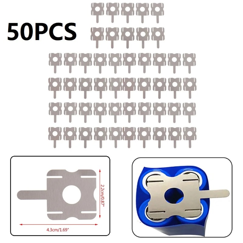50 pz 4S 18650 Batteria Al Litio Sostituire Saldatura a punti Nichel Copriletto a forma di U Per Batteria Del Computer Strumento di Saldatura accessori