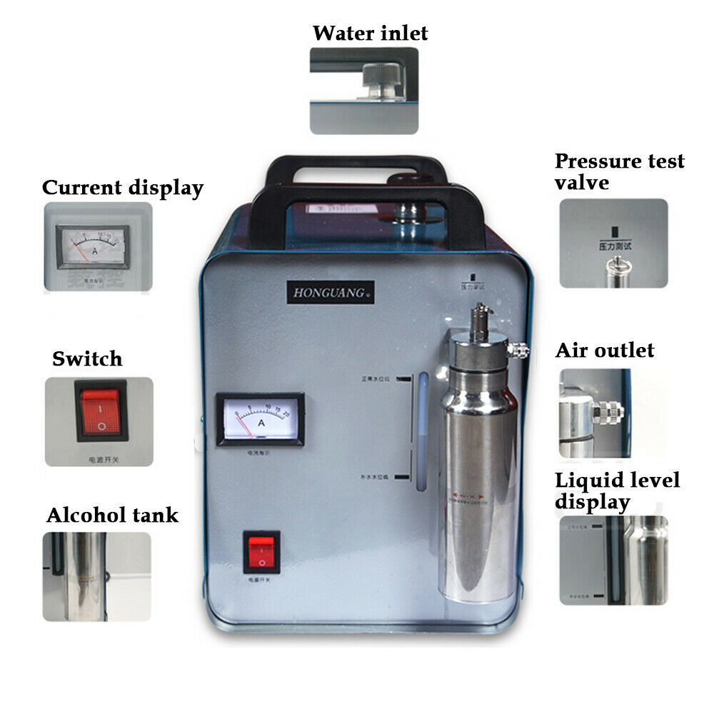 75L H160 Zuurstof Waterstof HHO Gas Vlam Generator Acryl Polijstmachine Polijstmachine Water Lasmachine