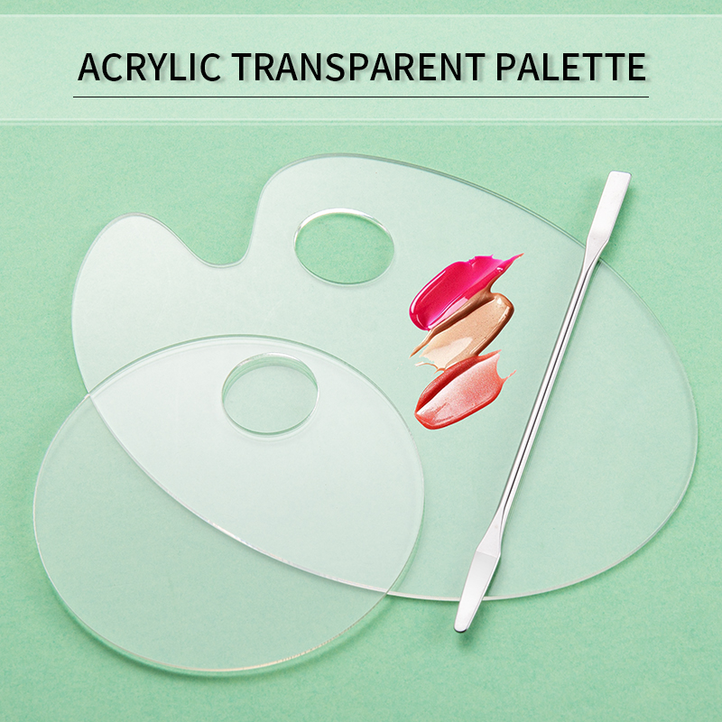 Transparente Acrylpalette Mischstab Make-up Malerei Nagellack Mixed Tools Set