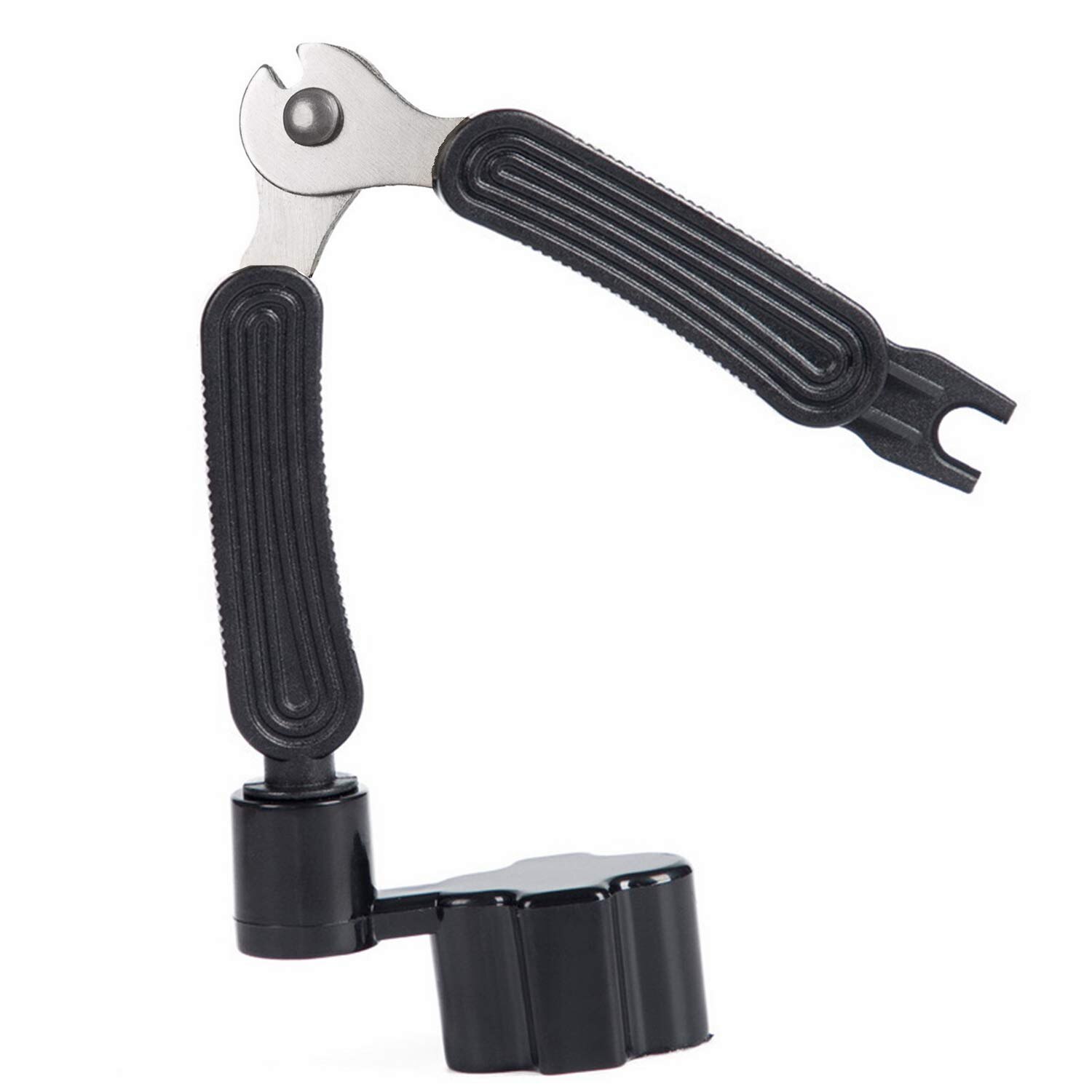 Guitarra Cordas Winder String Cutter Ponte Pin Extrator 3 EM 1String Peg Winder Ferramenta De Reparo De Guitarra Preto