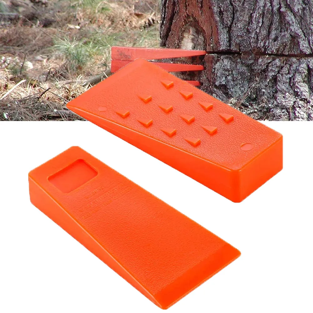 1 Stück Baumfällkeil 14 x 5 x 2 cm für sicheres Baumschneiden, rutschfeste Keile, Protokollierungszubehör, Bäume, Schneiden, Ersatzzubehör