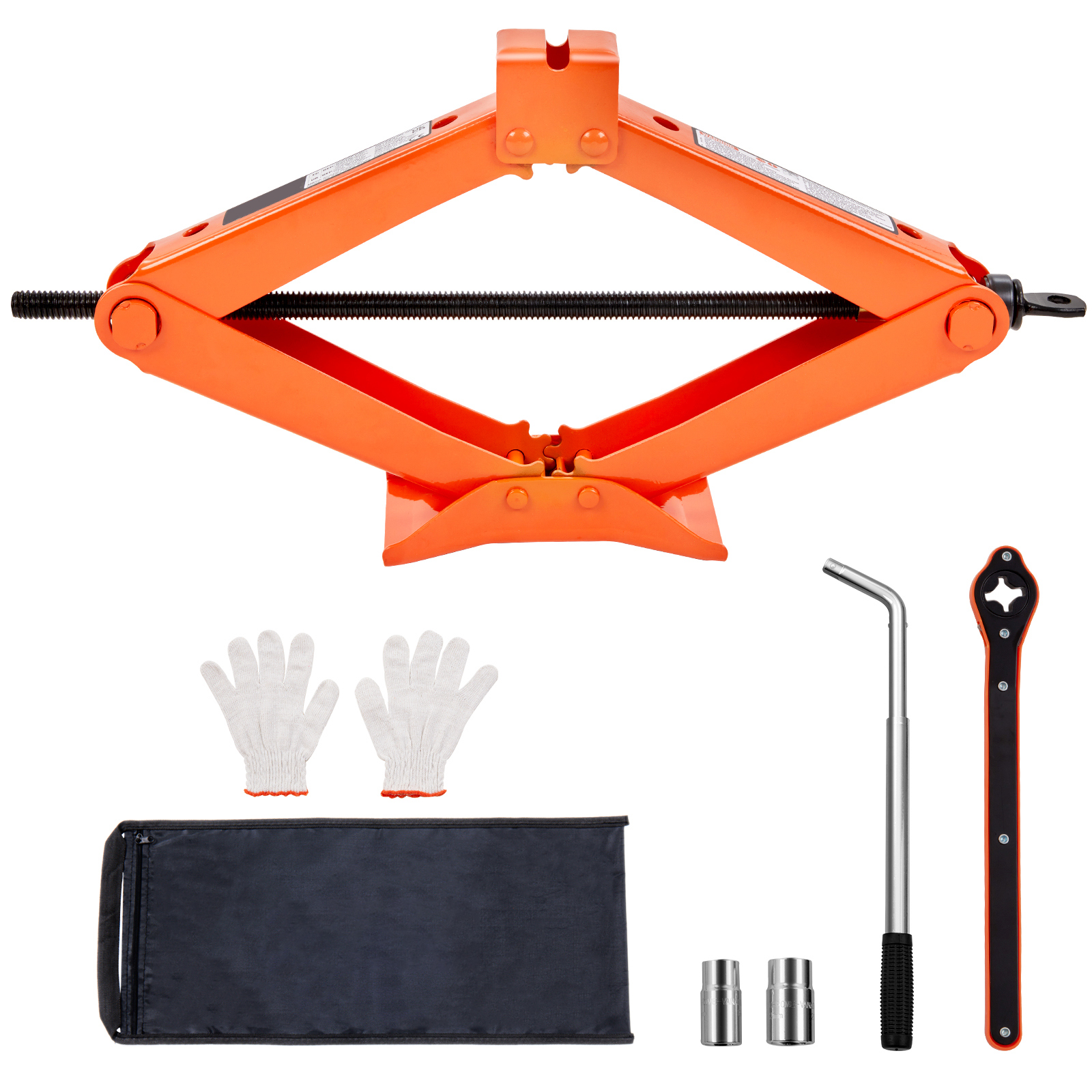 SucceBuy Jack Gunting 2.5 Ton Jack Mobil Gunting 3.7 "-17.1" Jack Pengangkat Gunting Jarak Angkat Jack Ban Portabel untuk Mobil Truk SUV