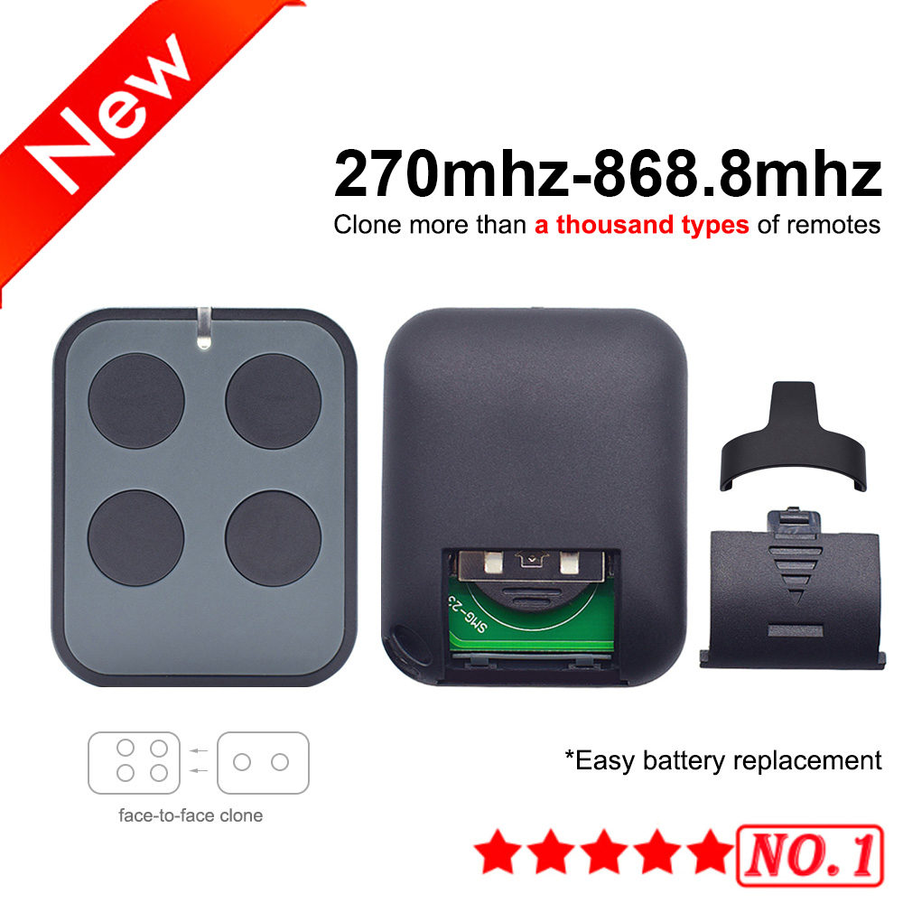 다중 주파수 280-868MHz 차고 문 원격 제어 고정 롤링 코드 송신기 용 범용 게이트 433mhz 오프너 복사기