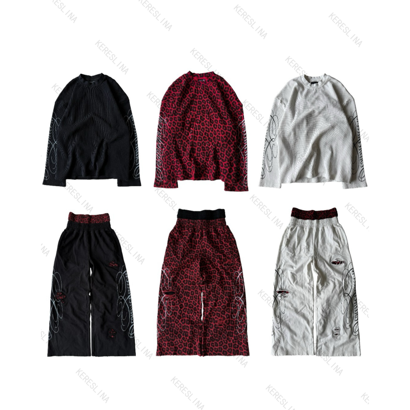 T-shirt a maniche lunghe con stampa leopardata, stile gotico americano vintage, versatile e di tendenza, top Y2K alla moda per il look high street