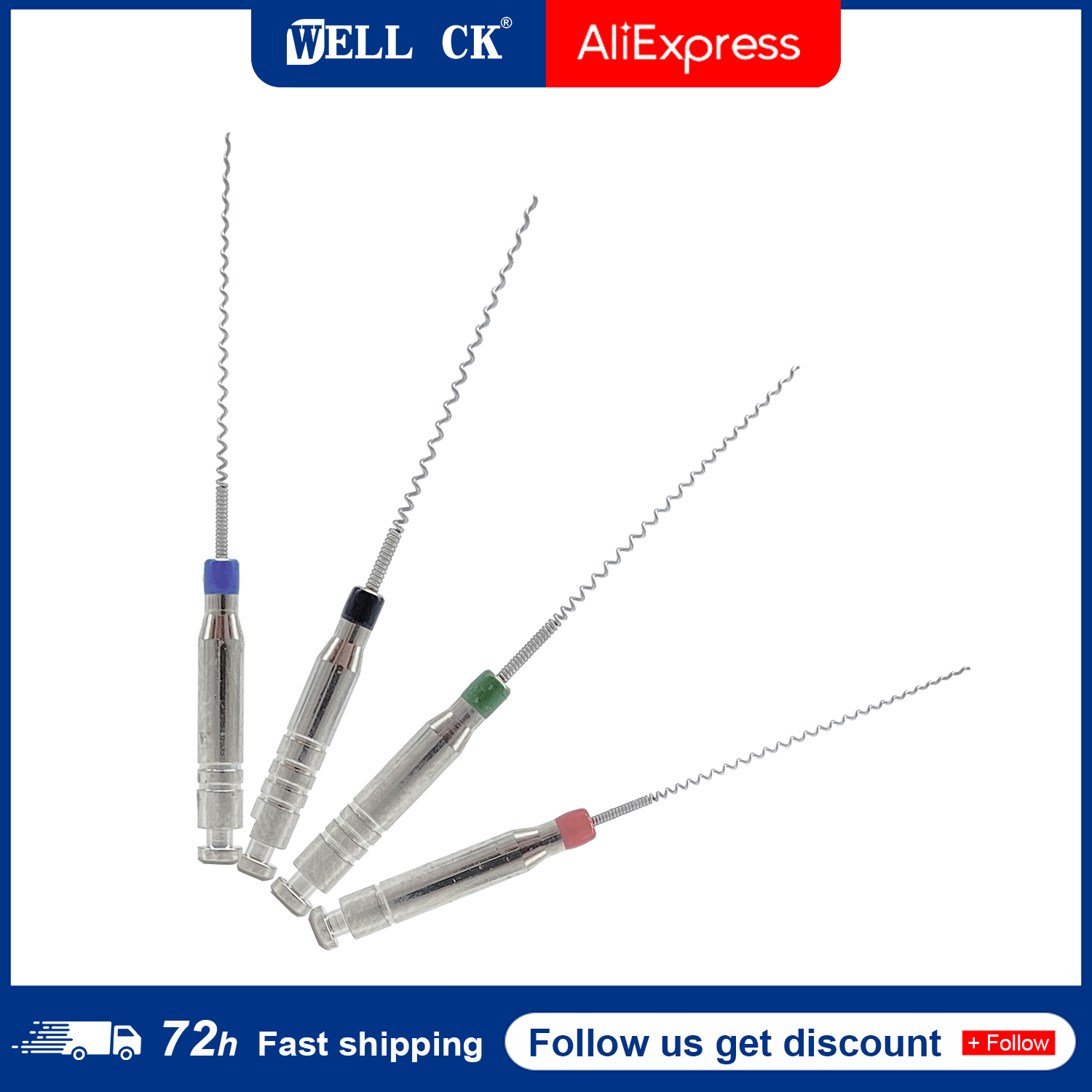 1Box Dental Paste Carriers Root Filler Lentulo 21mm 25mm Assorted #25-40 Endodontics Files Dental Instruments Channel Spiral
