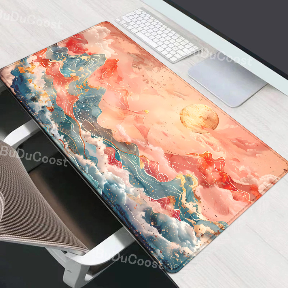 Gaming mouse pad Cloud Art Large Propitious Clouds mousepad Office Mats Computer Desk Mat 900x400mm MouseMat Rubber Keyboard Pad