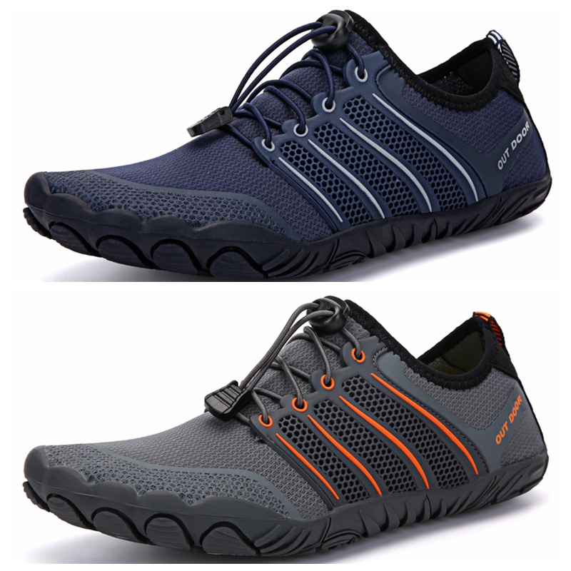 Sepatu Minimalis Jogging Pria Ringan Kualitas Tinggi Sepatu Lari Tanpa Alas Kaki Musim Panas Pria Sneakers Olahraga Kebugaran Pantai Ukuran Besar 47