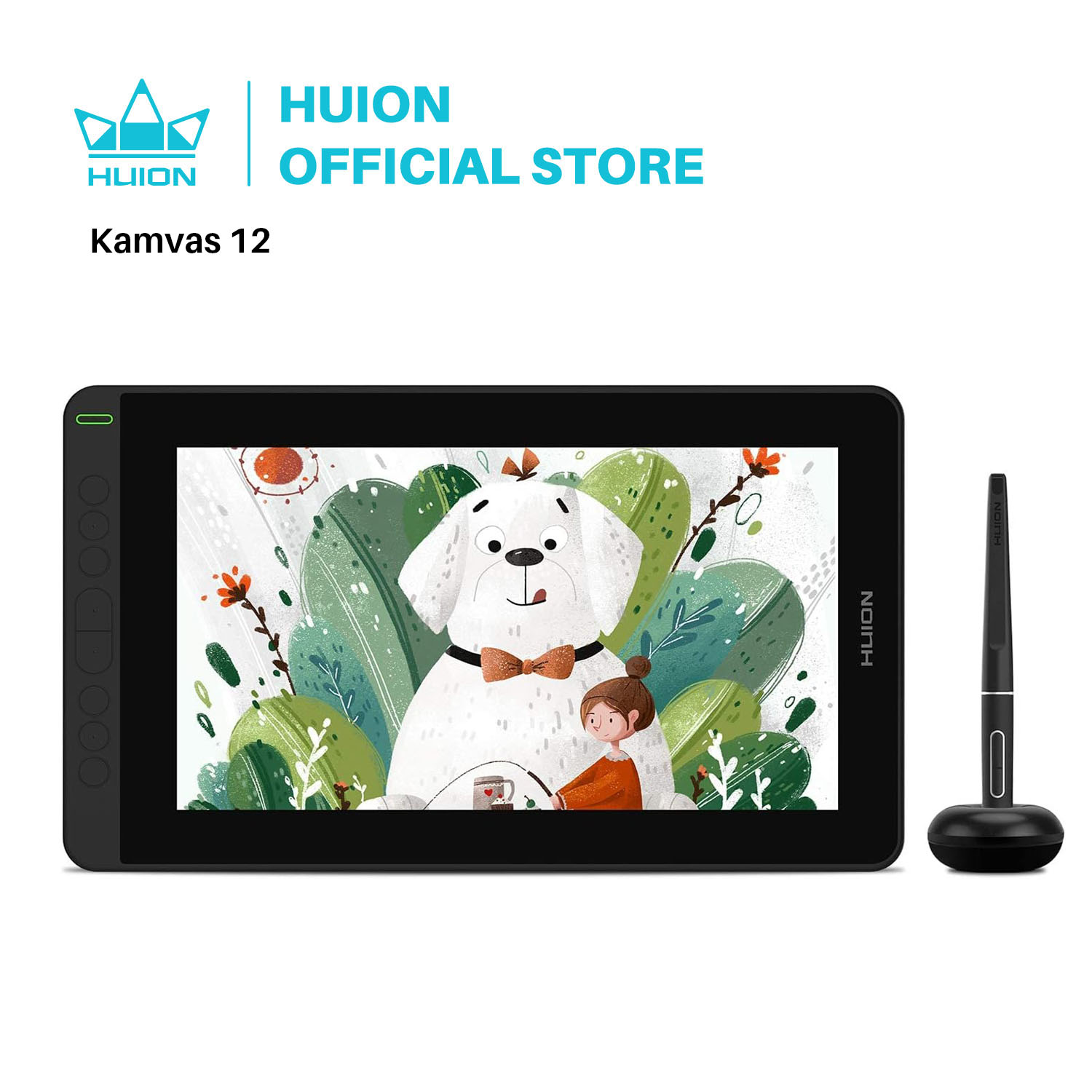 Huion Kamvas 12 11.6 Inch Tekening Monitor Digitale Grafische Tablet Met ± 60 Tilt 120% Srgb Ondersteuning Andriod Telefoon