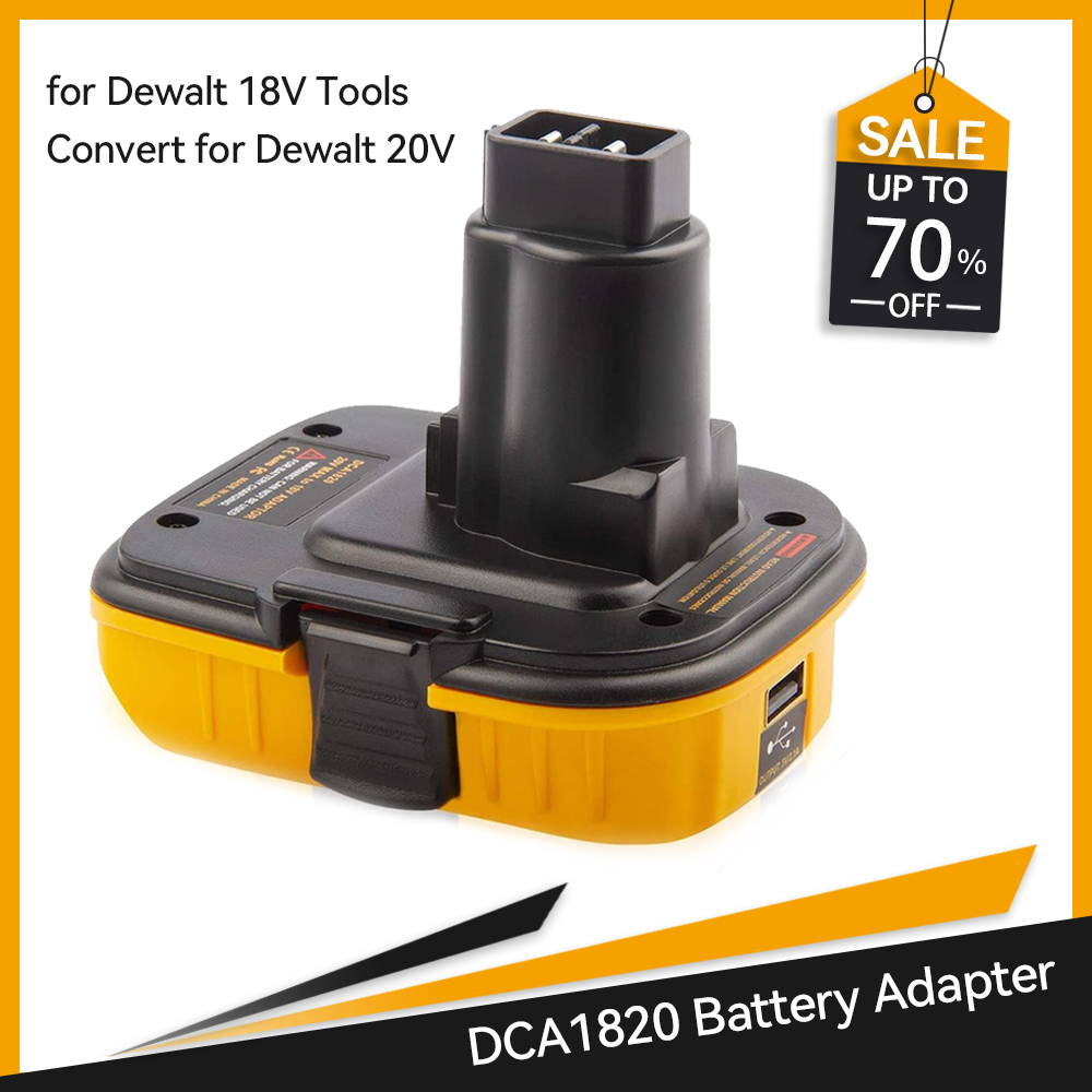 Адаптер батареи DCA1820 20 В для инструментов Dewalt 18 В, конвертер для литиевой батареи Dewalt 20 В DC9096 DE9098 DE9096