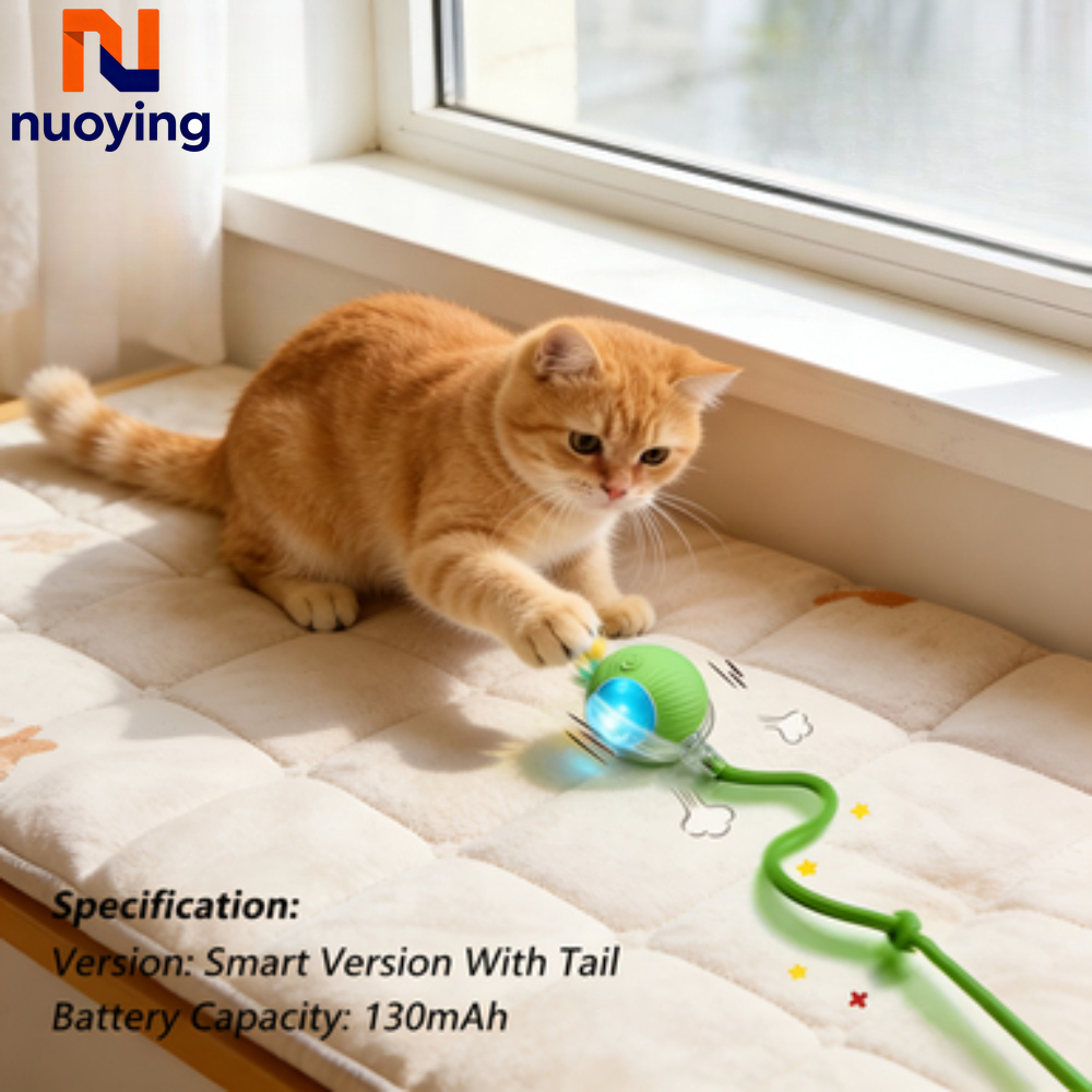 Pelota Interactiva Inteligente para Gatos, Juguetes para Perros, con Evitación Inteligente de Obstáculos, Duradera, Fácil de Limpiar