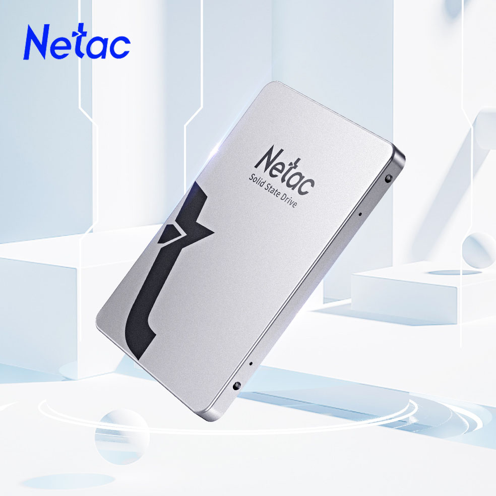 Disque SSD Netac 1 To 2 To SATA 2.5 HDD SSD 128 Go 256 Go 512 Go pour Ordinateur de Bureau