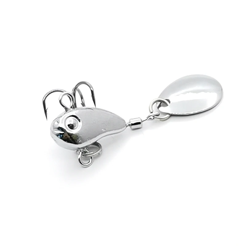 1 sztuk obrotowy metalowy VIB wibracja przynęta Spinner łyżka przynęty 8.5g Jigs pstrąg zimowe wędkarstwo pod lodem twarde przynęty Tackle Pesca