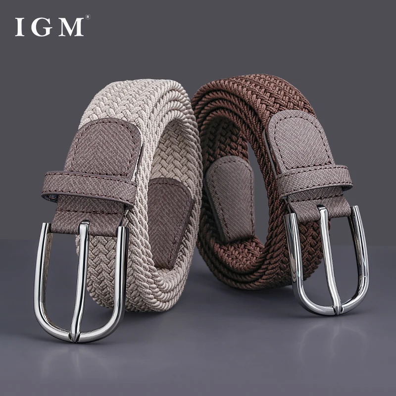 Ceinture pour hommes ceinture de Golf été tissé en cuir décontracté sport élastique ceinture réglable
